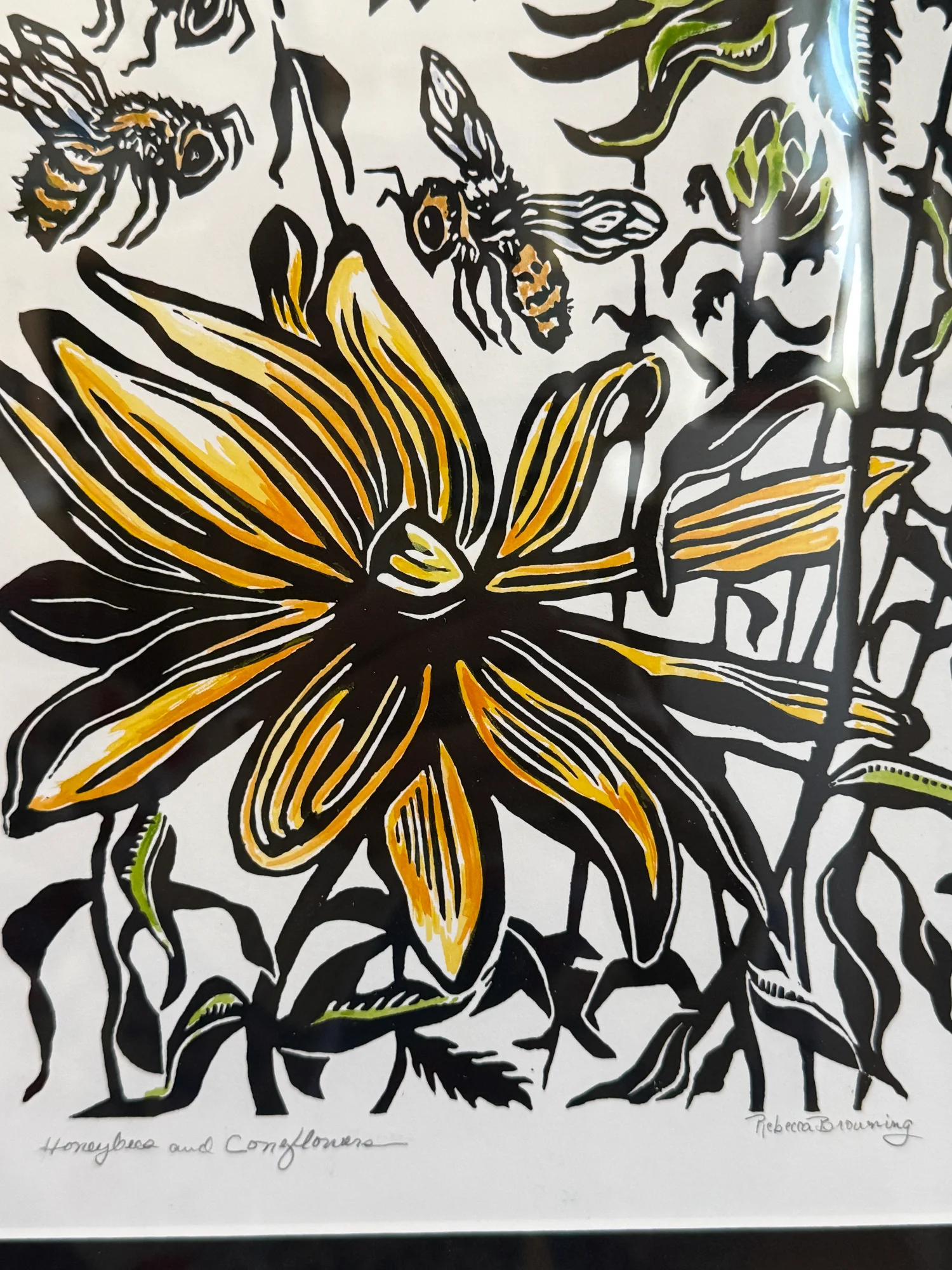 Honeybees and Coneflowers - Image 2