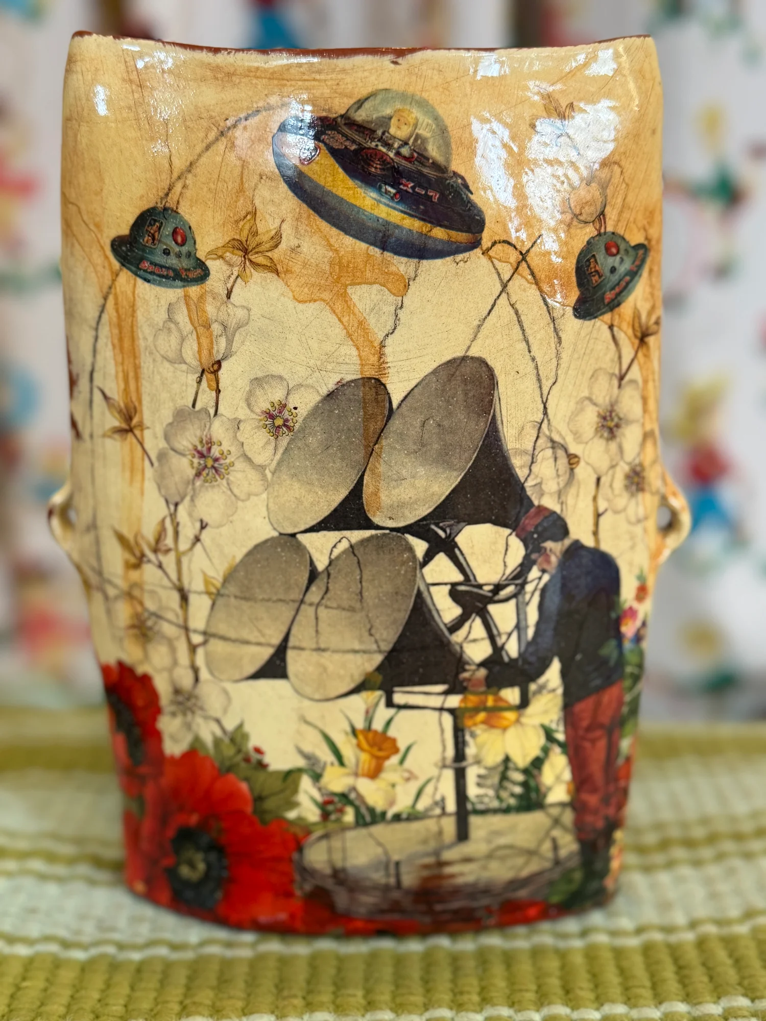 Tall and Long, Flat Vase