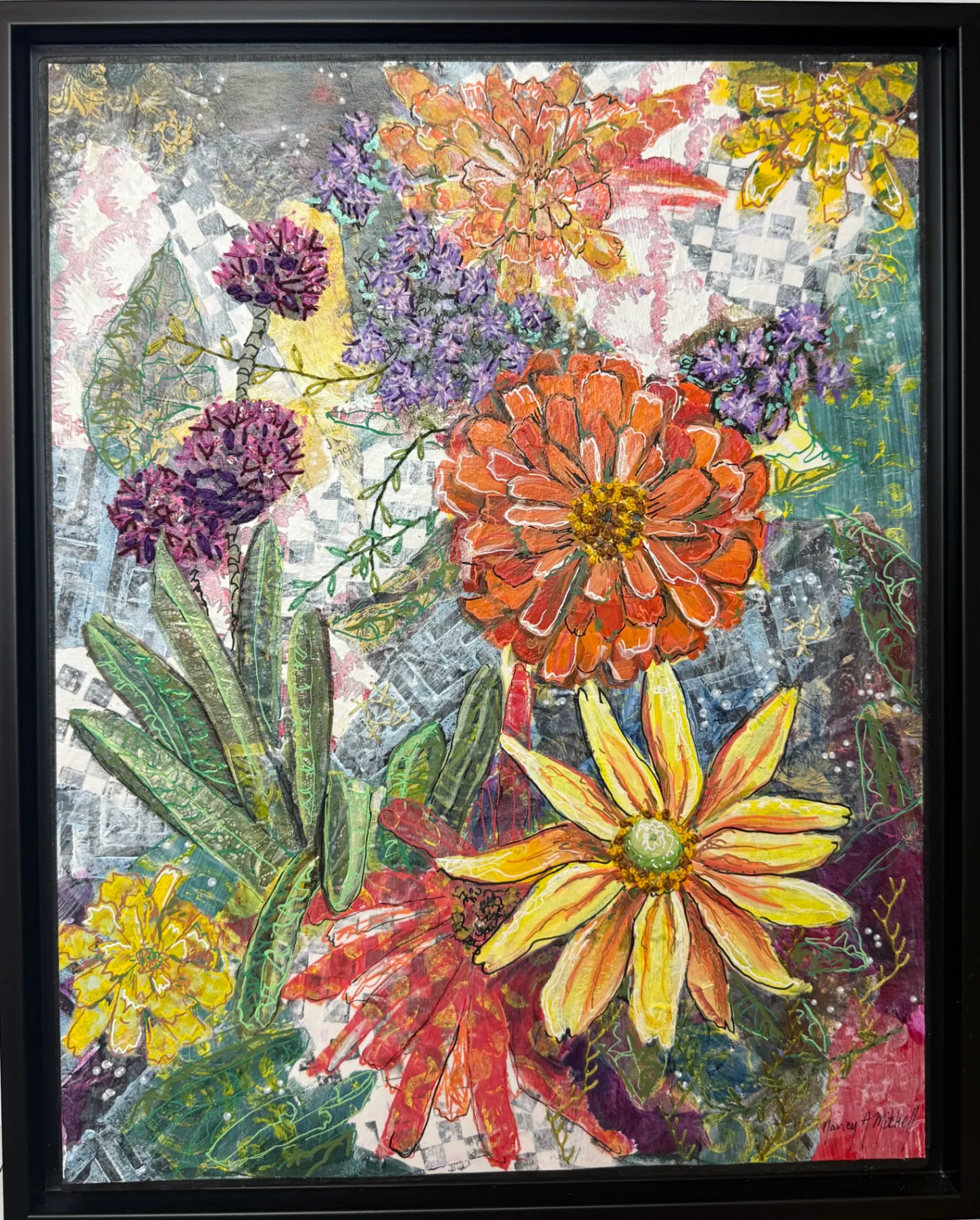 Zinnias in the Garden - Image 2