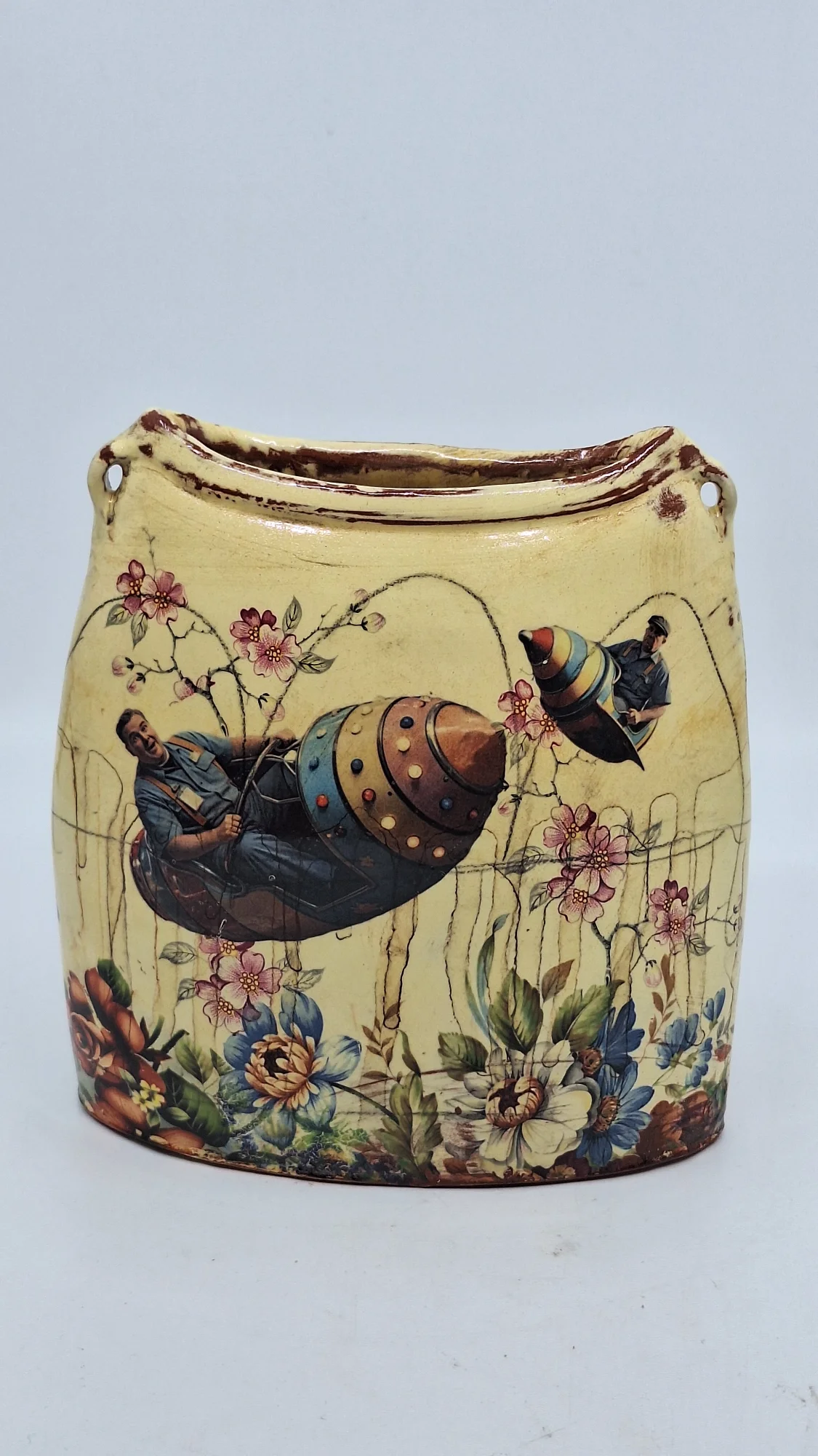 Out of this World Large Flat Vase